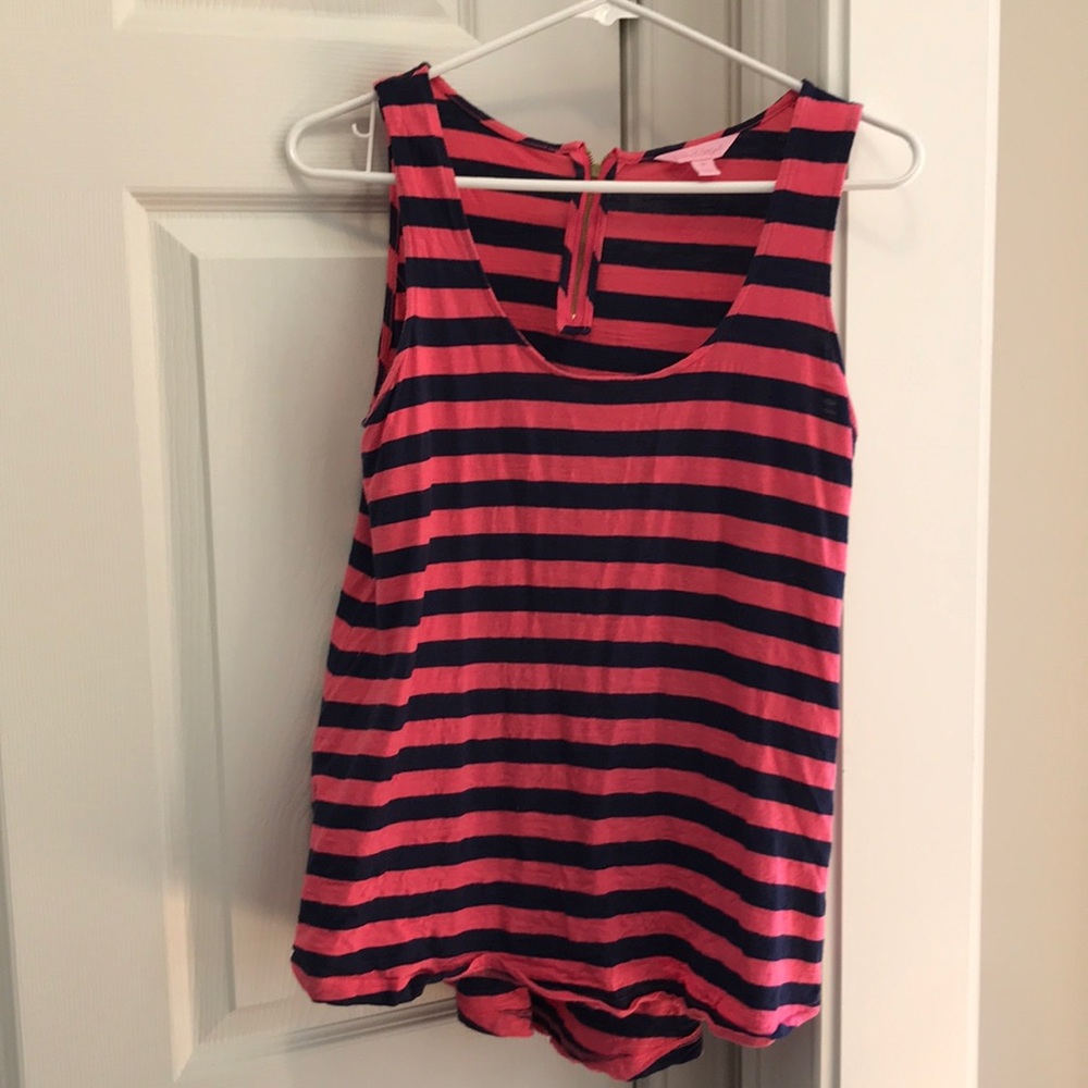 Lilly Pulitzer Pink/Navy Tank Size Medium